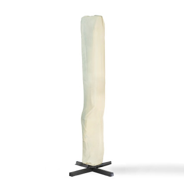 Parasol Sombra 360° rectangle 4x3m crème + housse