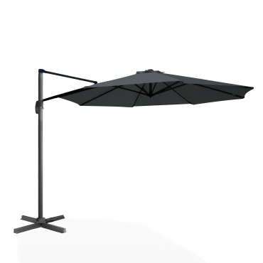 Parasol Sombra 360° rond Ø3m gris + housse