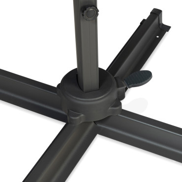 Parasol Sombra 360° rond Ø3m gris + housse