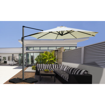 Parasol Sombra 360° rond Ø3m crème + housse