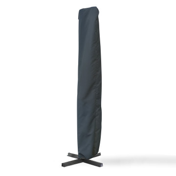 Parasol Sombra 360° carré 3m gris + housse