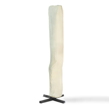 Parasol Sombra 360° carré 3m crème + housse