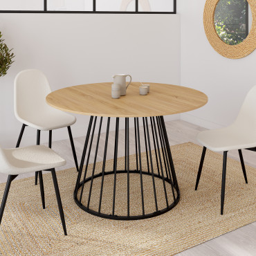 Table à manger ronde Adelle Ø110cm