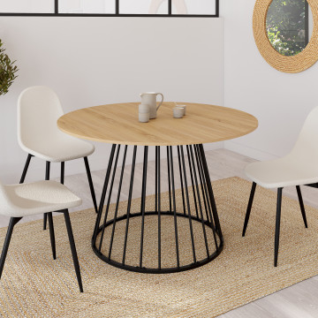Table à manger ronde Adelle Ø110cm