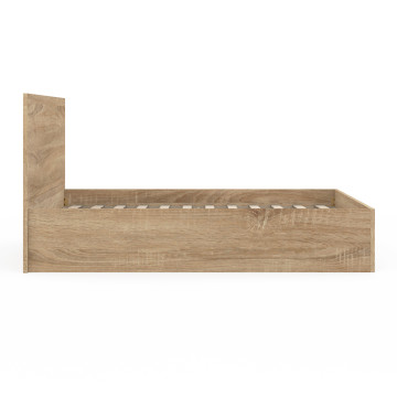 Lit coffre Sicile 140x190cm effet bois naturel