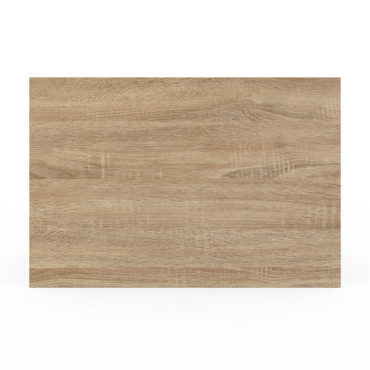 Lit coffre Sicile 140x190cm effet bois naturel