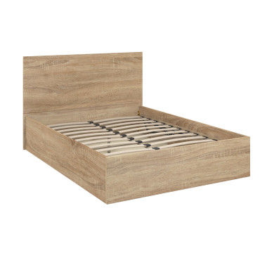Lit coffre Sicile 140x190cm effet bois naturel