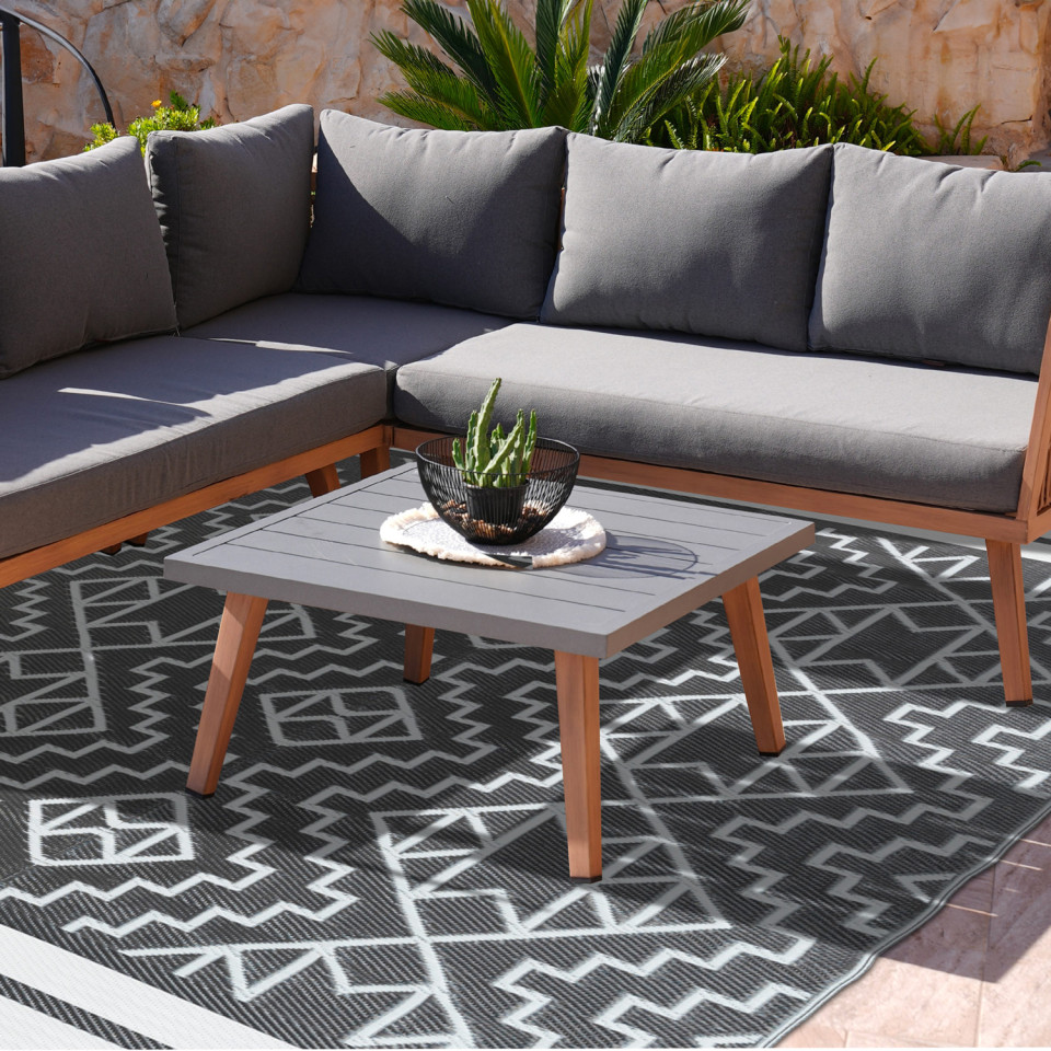 Tapis extérieur Inca 160x240cm gris