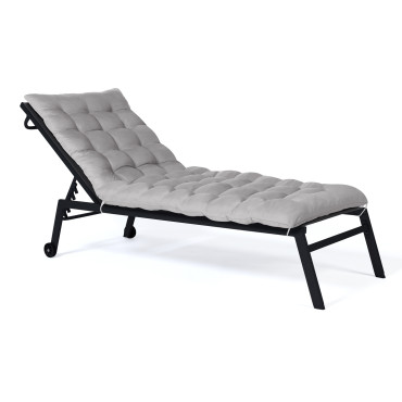 Coussin universel pour bain de soleil gris