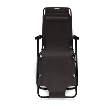 Fauteuils de jardin Relax double position noirs - lot de 2