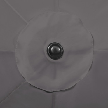Parasol double 4,5m gris