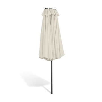 Parasol double 4,5m crème