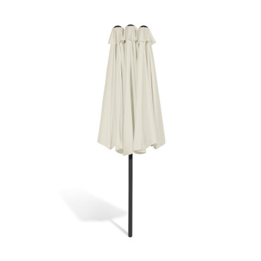 Parasol double 4,5m crème