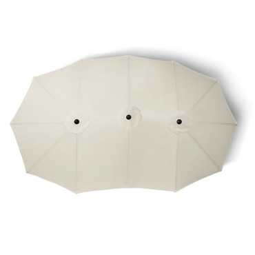 Parasol double 4,5m crème