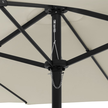 Parasol double 4,5m crème
