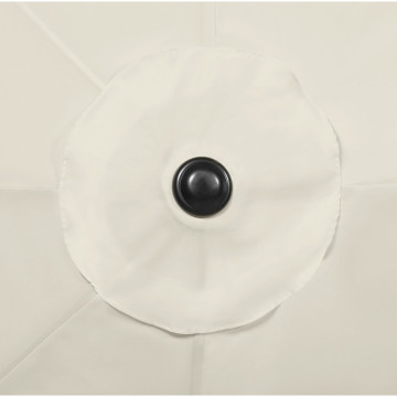 Parasol double 4,5m crème