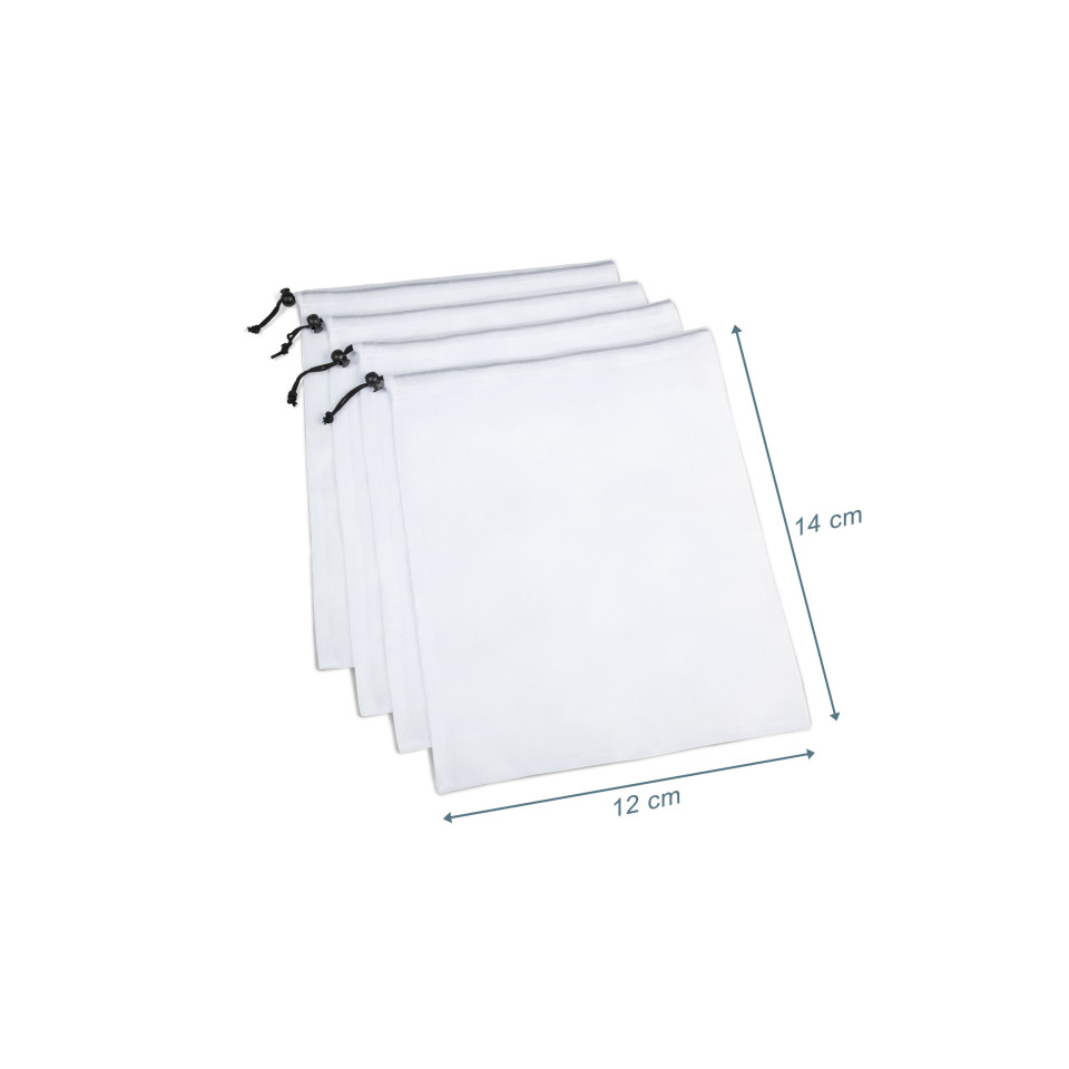 10 Sacs De Rangement En Maille Extra-large - Réutilisables, Pour Légumes, Oignons, Jouets (orange)