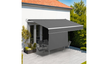 Store banne vertical Genova 3x2m gris