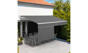 Store banne vertical Genova 4x3m gris