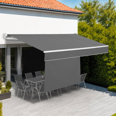 Store banne vertical Genova 4x3m gris