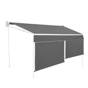 Store banne vertical Genova 4x3m gris