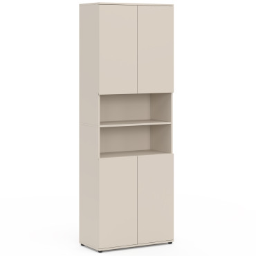 Armoire salle de bain Tom beige 4 portes