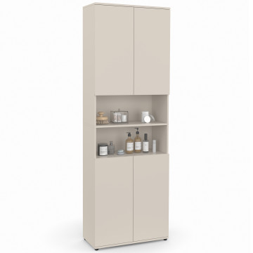 Armoire salle de bain Tom beige 4 portes