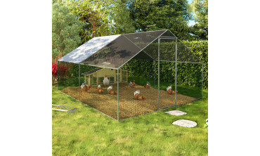 Enclos grillagé pour poules 12m² - 3x4m
