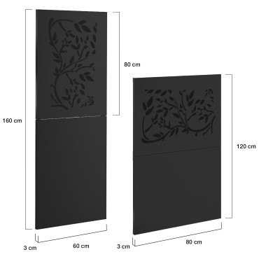 Plaque de protection murale poêle 80x120cm