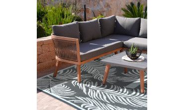 Tapis extérieur Hawaï 160x240cm gris