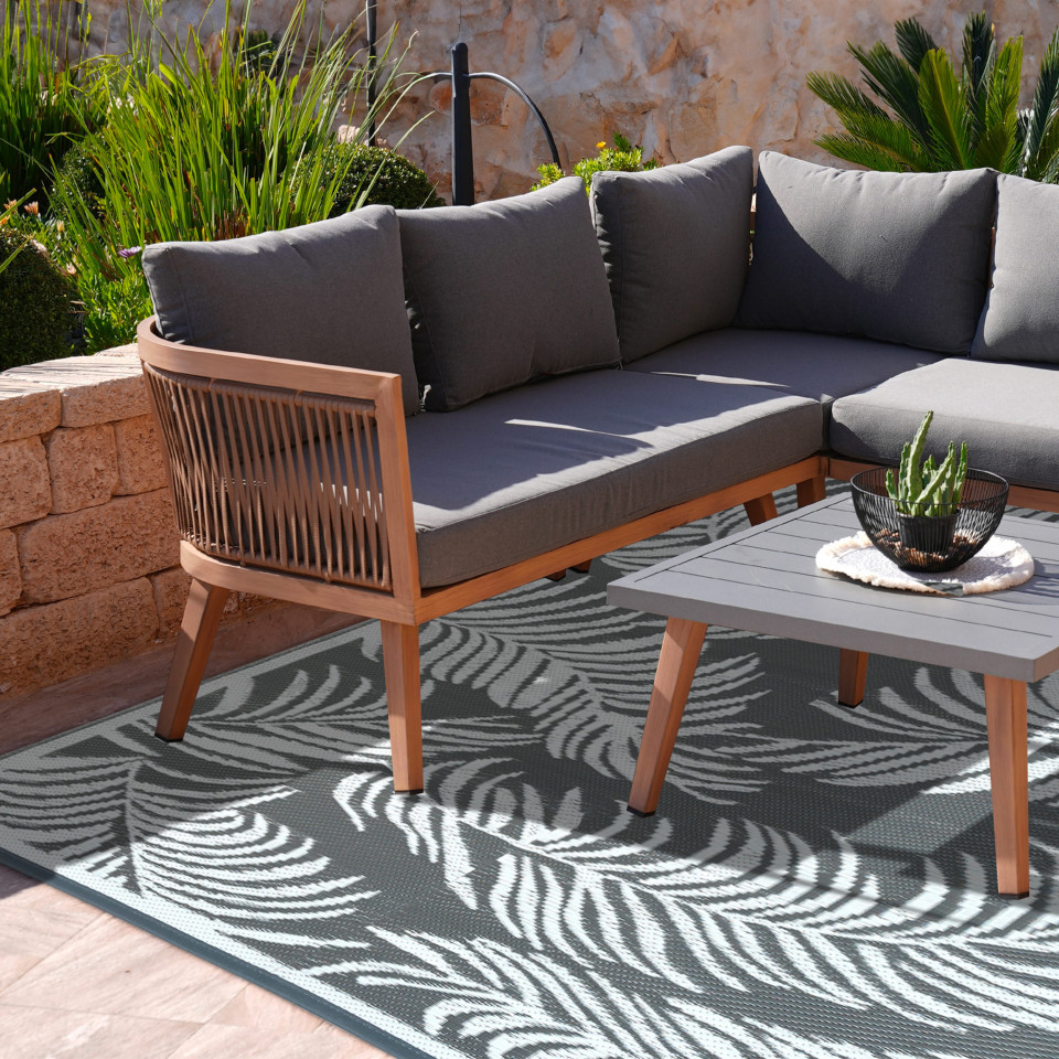 Tapis extérieur Hawaï 160x240cm gris