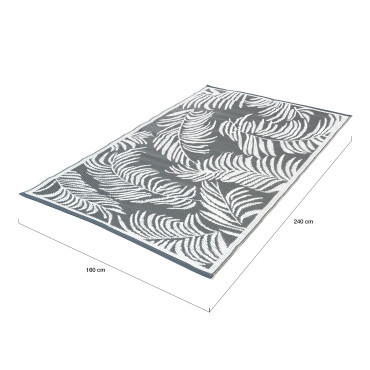Tapis extérieur Hawaï 160x240cm gris