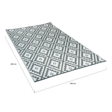 Tapis extérieur Vahiné 160x240cm gris