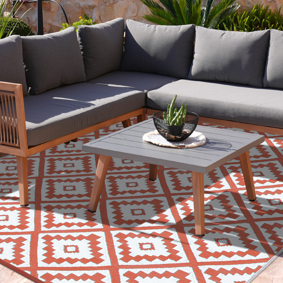 Tapis extérieur Vahiné 160x240cm terracotta