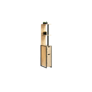 Etagere WC 2 portes bois/métal Timeo