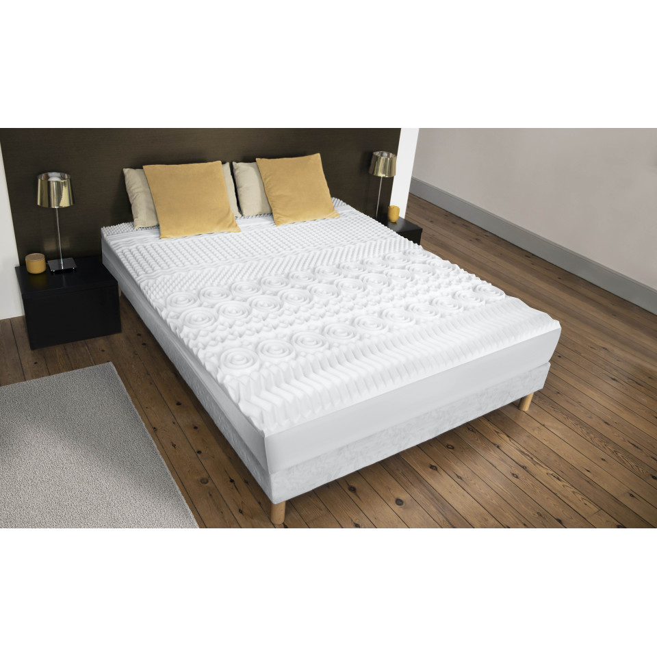 Surmatelas mémoire de forme 10 zones