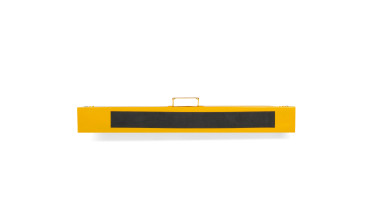 DURHAND Lot de 2 tréteaux pliables télescopiques réglable en hauteur  poignée transport dim. 100L x 60l x 62-90H cm surface antidérapante métal  noir jaune : : Bricolage