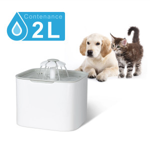 Fontaine à eau 2L / distributeur automatique pour chien et chat