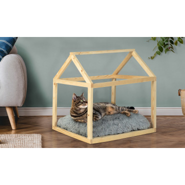 Lit cabane pour chat avec...