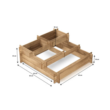 Carré potager 5 niveaux