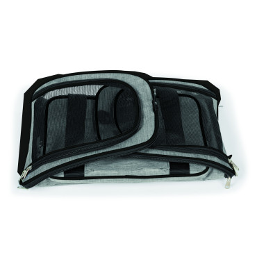 Sac de transport extensible pour animaux gris