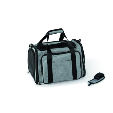 Sac de transport extensible pour animaux gris