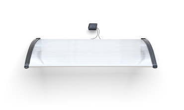 Marquise avec LED solaire - 80x100 cm