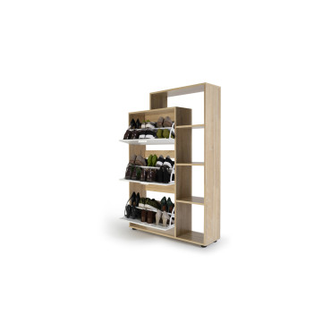 Meubles chaussures Bois - Blanc